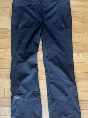 Boulder Gear Womens Softshell Snow Ski Pants Size 8 Regular Black Fleece Lined